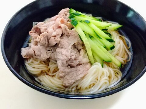 冷しゃぶのっけそうめん